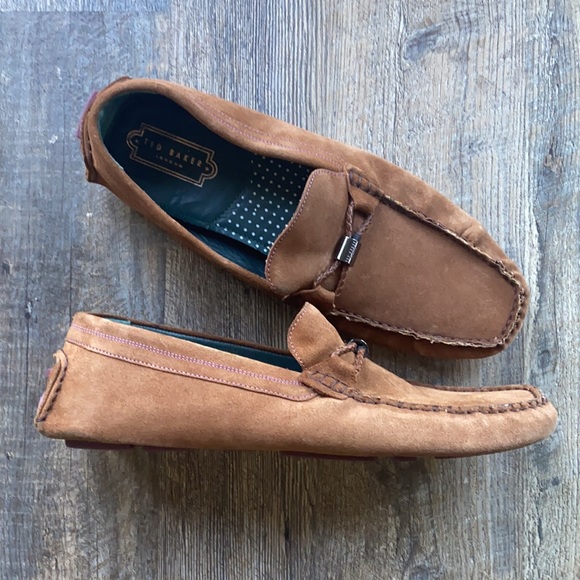 Ted Baker London Shoes | Ted Baker Men's Carlsun Suede Driving Loafers Shoes 13 | Color: Black | Size: 13 | Windmillfashion's Closet